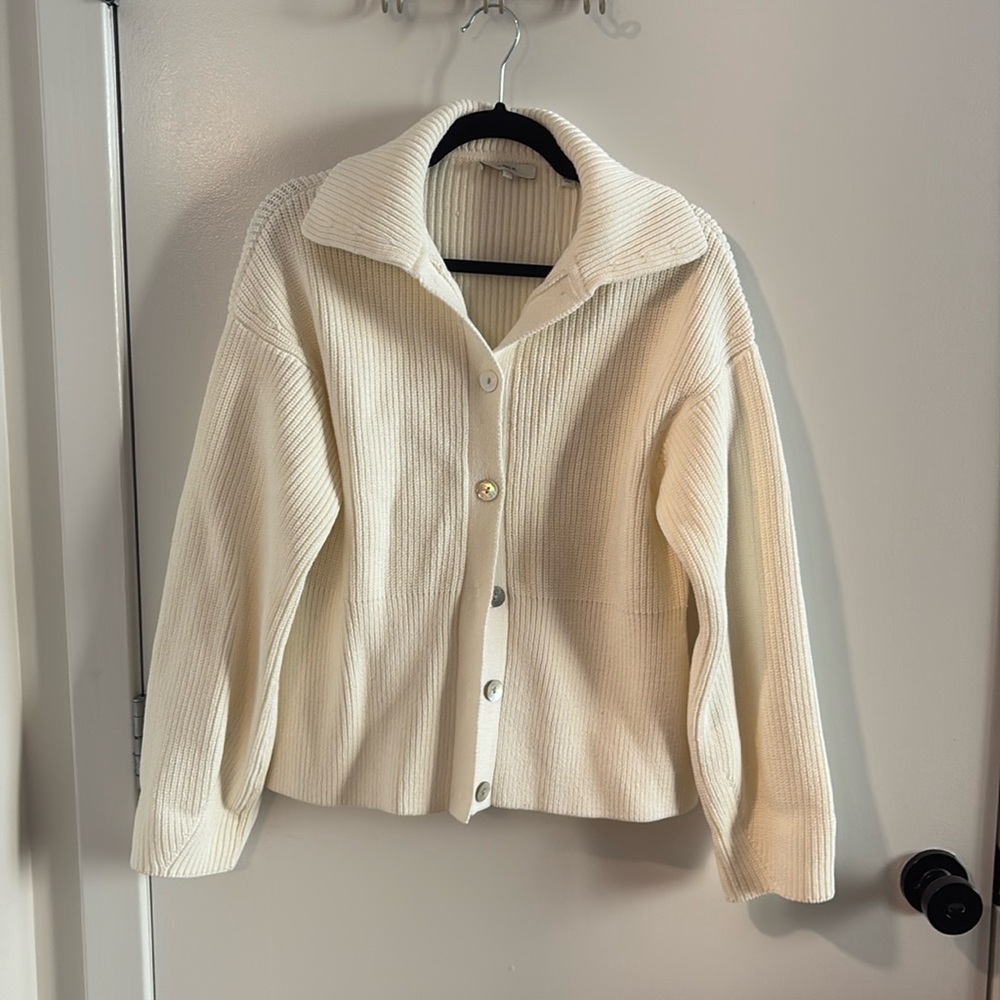 NWT Vince Off White Cardigan Sweater